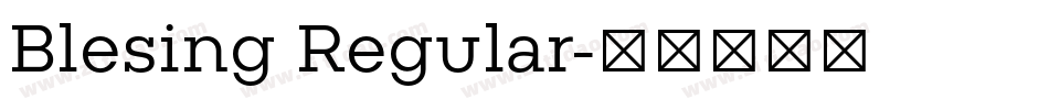 Blesing Regular字体转换